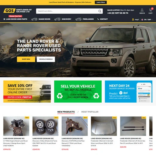 Enhancing User Experience and Efficiency for Land Rover Parts Sales